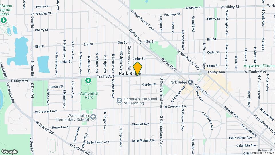 1105 W Touhy Ave Map and Location Details