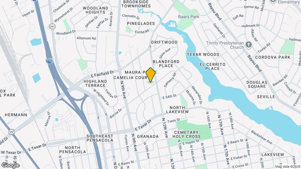 1120 Barcia Dr Map and Location Details