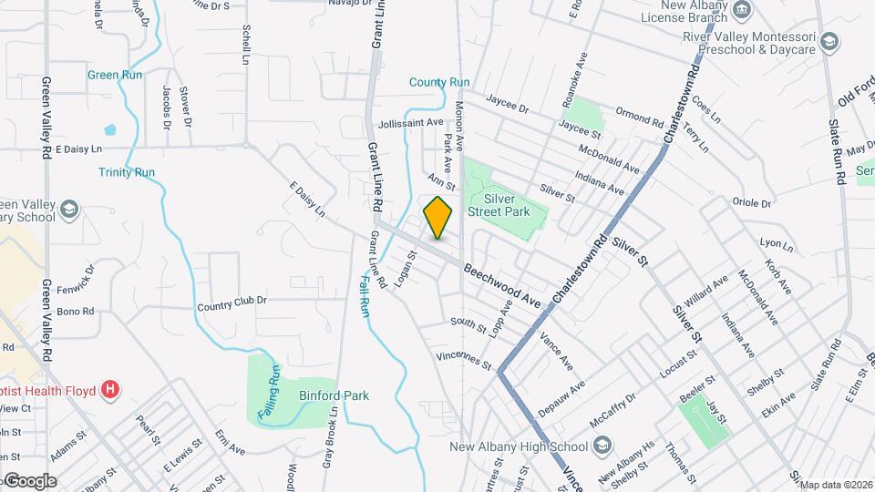 1722 Beechwood Ave Map and Location Details