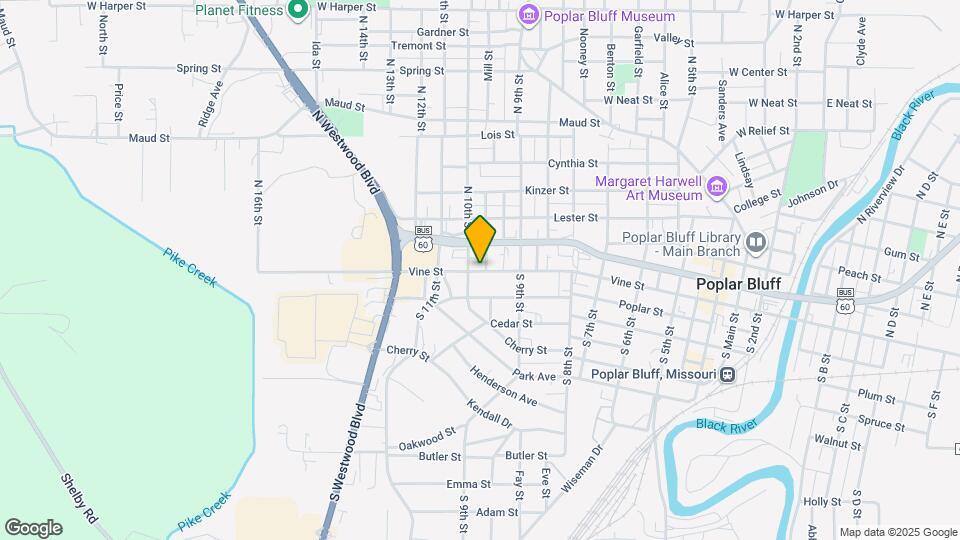 937 Vine St Map and Location Details