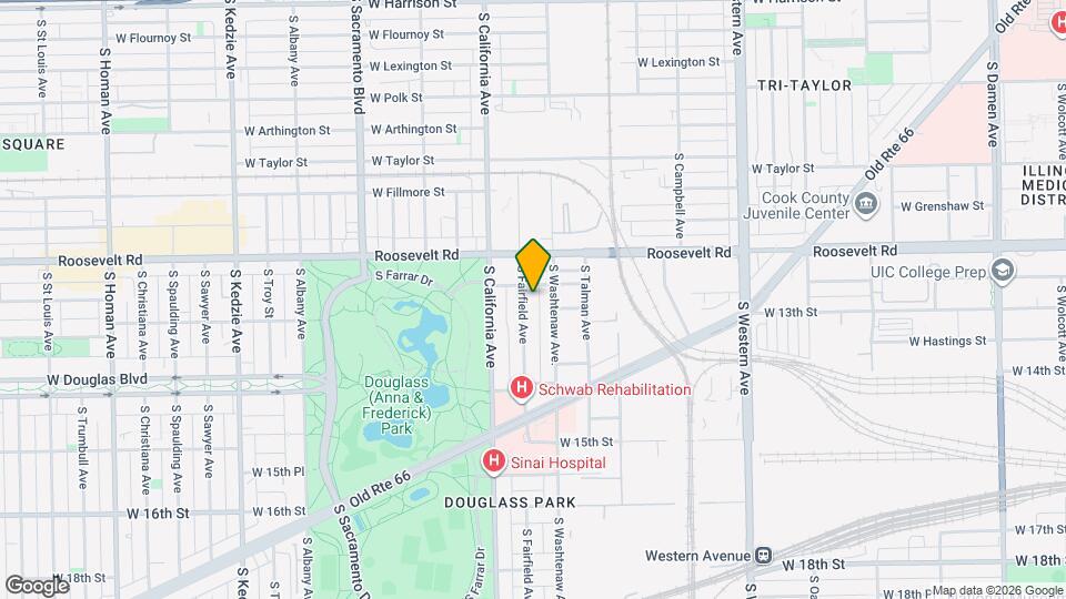 1245 S Fairfield Ave Map and Location Details