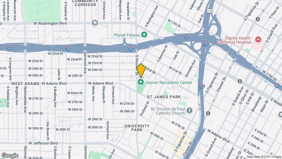 1025 W. 25th St. Mapa y Detalles de la Ubicación