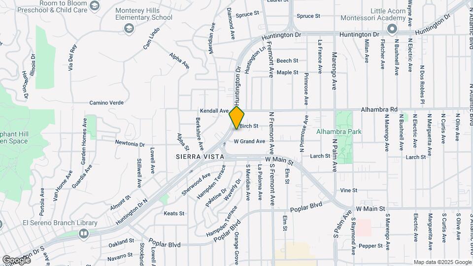 112 N Huntington Dr Map and Location Details