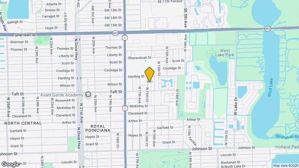 1721 N 16th Ct Map and Location Details