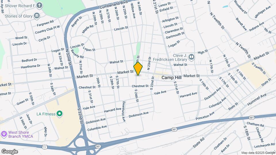 19 S 24th St, Unit 1st Floor Map and Location Details