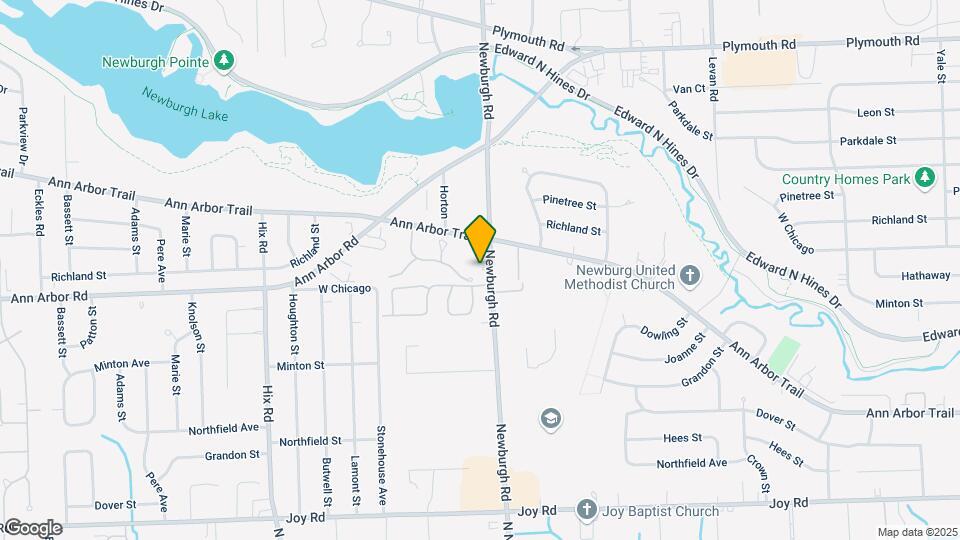 9415 Newburgh Rd Map and Location Details