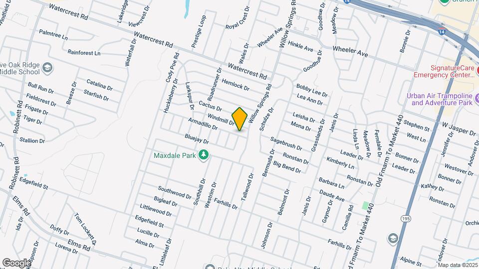 2205 Armadillo Dr Map and Location Details