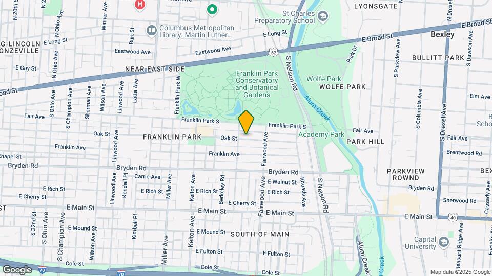 1718 Oak St Map and Location Details