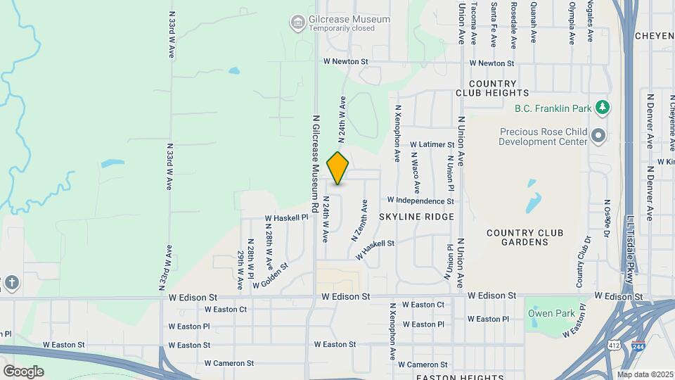 2305 W Independence St Map and Location Details