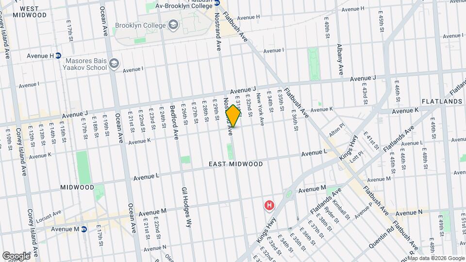 2477 Nostrand Ave, Unit 2f Map and Location Details