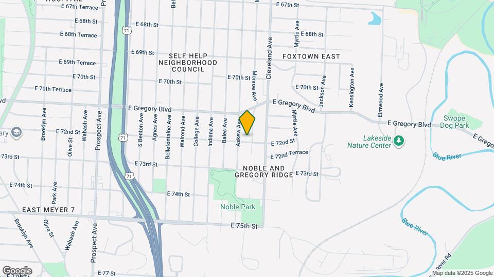 6824 Bellefontaine Ave Map and Location Details