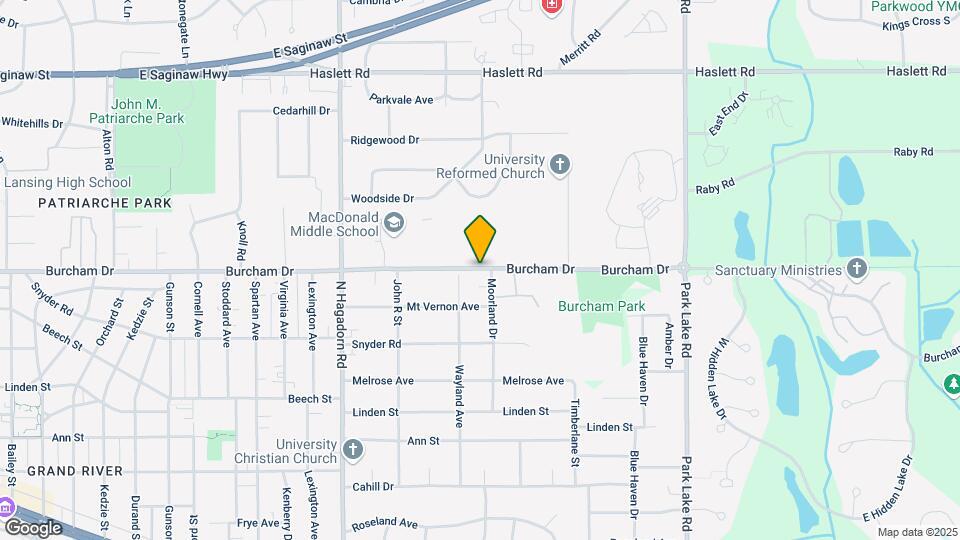 1732 Burcham Dr Map and Location Details