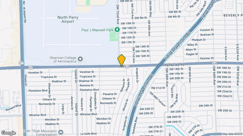 7200 Pembroke Rd Map and Location Details