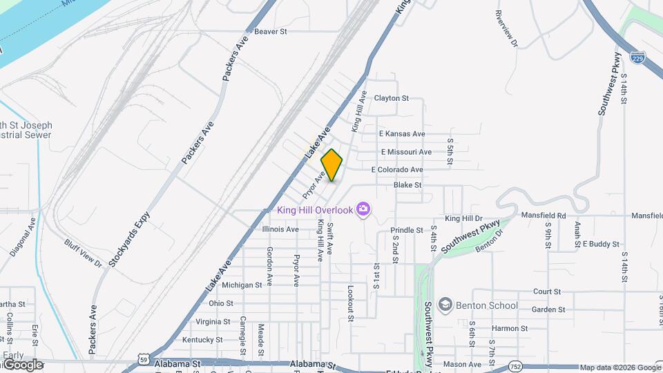 5206 King Hill Ave, Unit Apartment C Map and Location Details