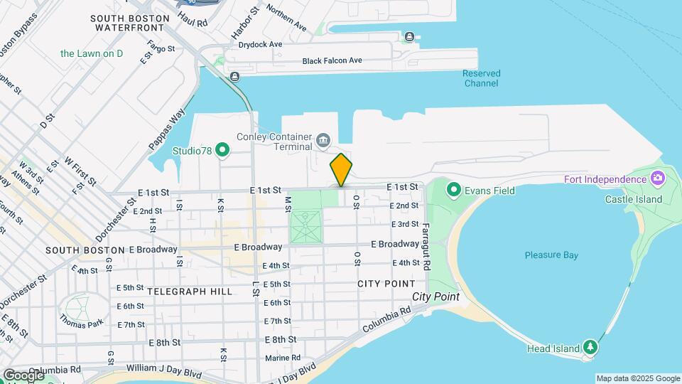 851 E 1st St, Unit 2 Map and Location Details
