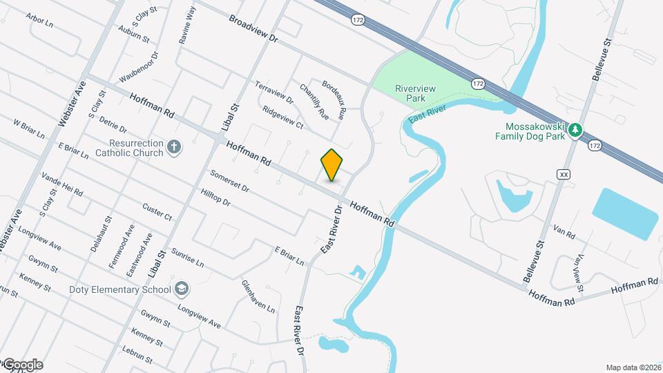 735 Hoffman Rd Map and Location Details