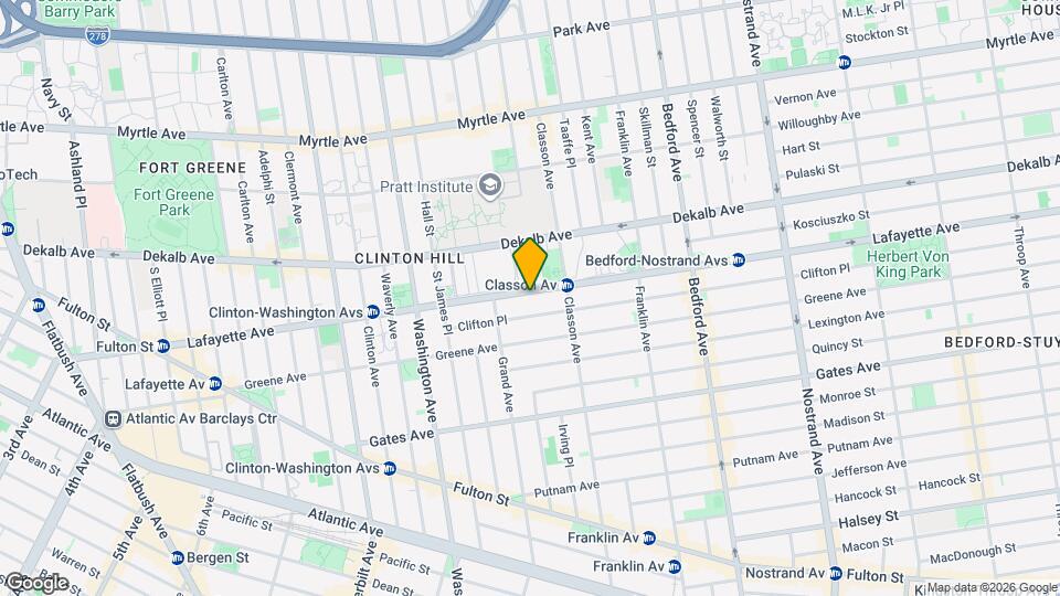 348 Lafayette Ave Map and Location Details