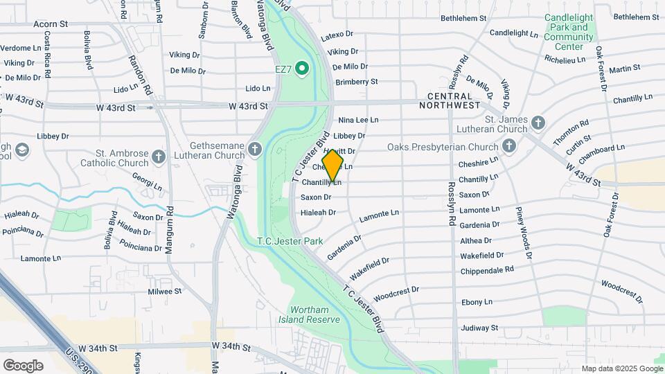 2219 Chantilly Ln Map and Location Details