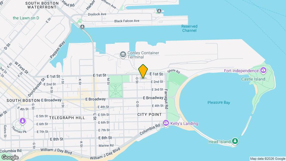 868 E 2nd St, Unit 1 Map and Location Details