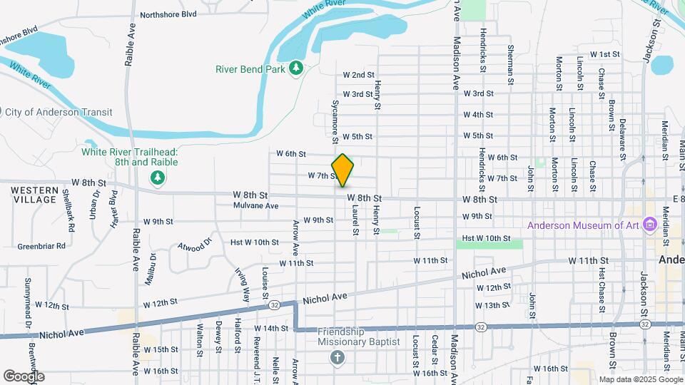 1522 W 8th St Map and Location Details