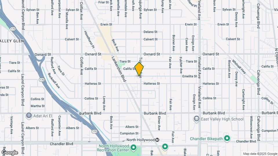 5827 Tujunga Ave Map and Location Details