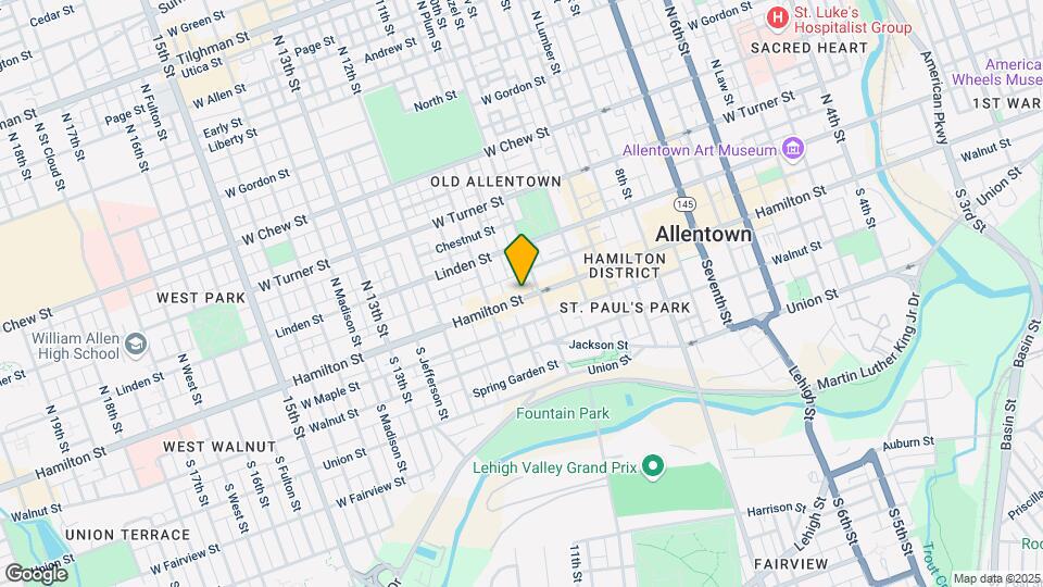 1017 W Hamilton St, Unit 1 Map and Location Details