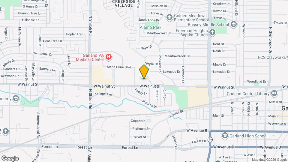 2039 W Walnut St Map and Location Details