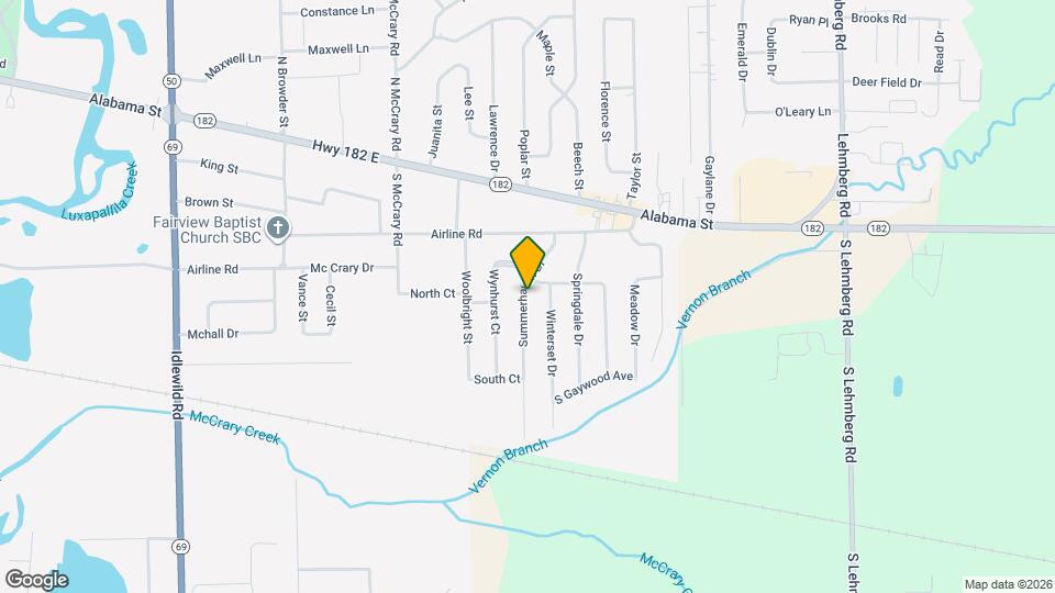 405 Summerhaven Dr Mapa y Detalles de la Ubicación