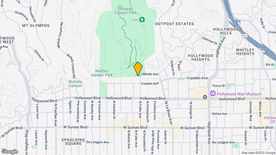 1823 N Fuller Ave Mapa y Detalles de la Ubicación