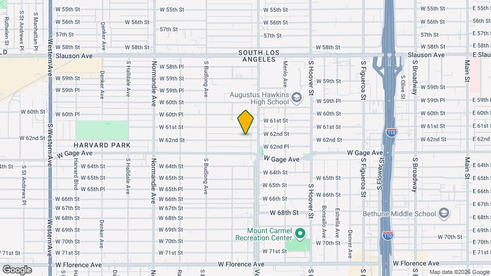 1033 W 62nd St Map and Location Details