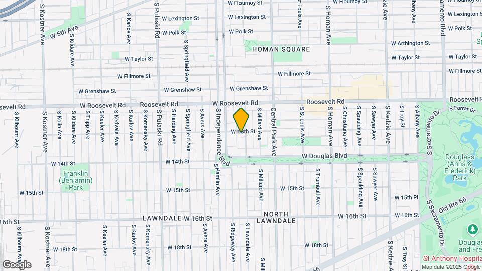 1306 S Lawndale Ave Map and Location Details