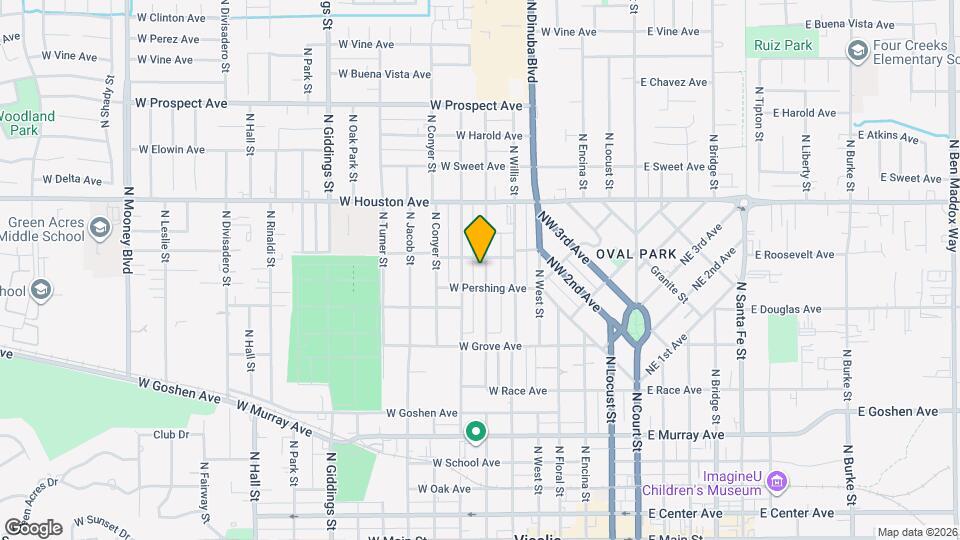 1029 N Highland St Map and Location Details