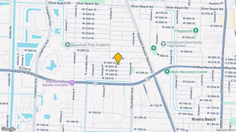 1156 W 26th St Map and Location Details