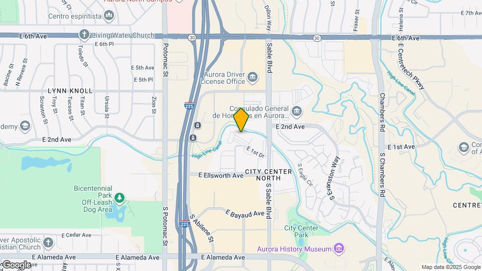 14343 E 1st Dr, Unit 307 Map and Location Details