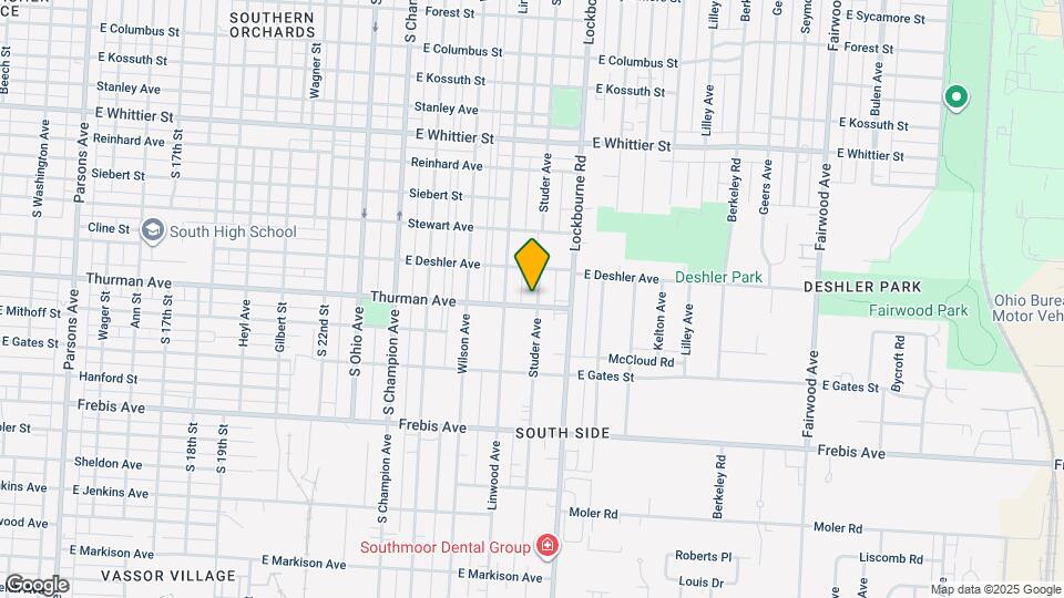 1319 Studer Ave Map and Location Details