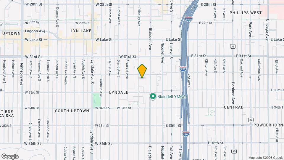 3215 Pillsbury Ave S, Unit 002 Map and Location Details