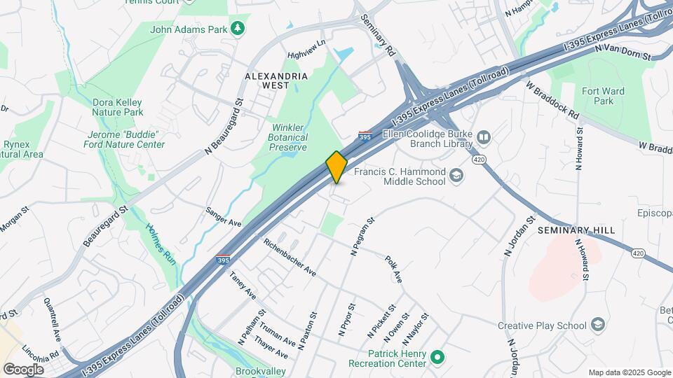 1401 N Van Dorn St Mapa y Detalles de la Ubicación