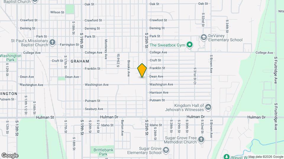 1405 S 25th St Map and Location Details