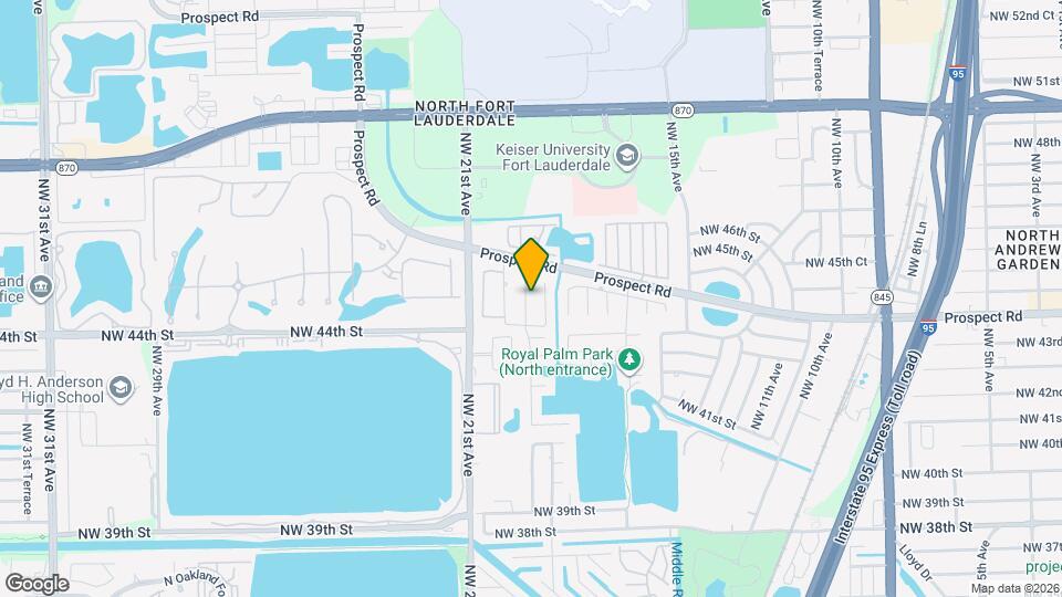 4440 NW 19th Terrace Map and Location Details