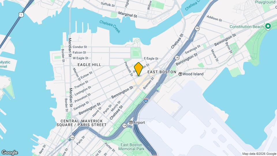 421 Saratoga St Map and Location Details