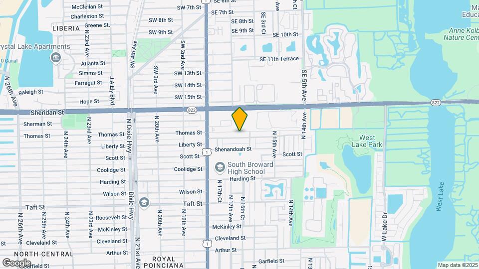 1631 Liberty St, Unit B Map and Location Details