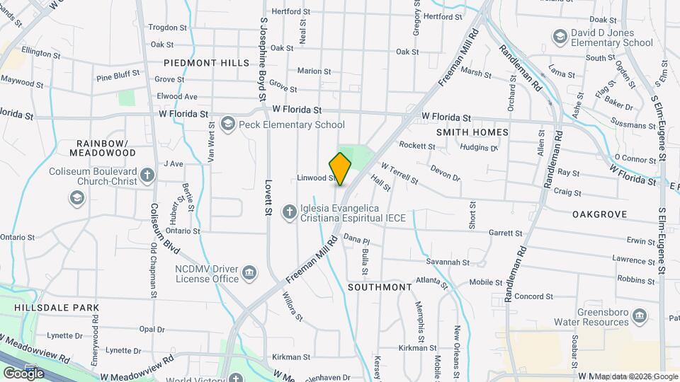 1707 Glenwood Ave Map and Location Details