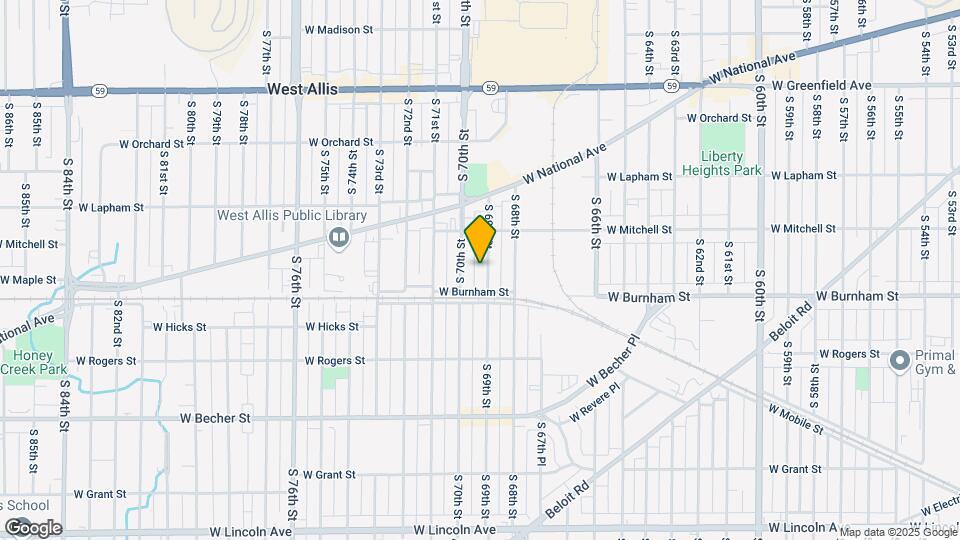 1753 S 69th St Mapa y Detalles de la Ubicación