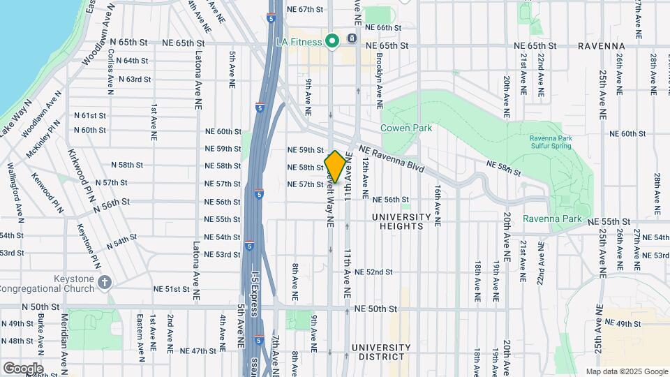 5612 Roosevelt Way NE Map and Location Details