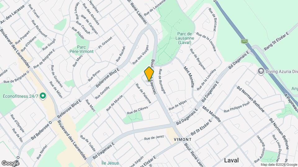 2301 Des Grisons Rue Map and Location Details