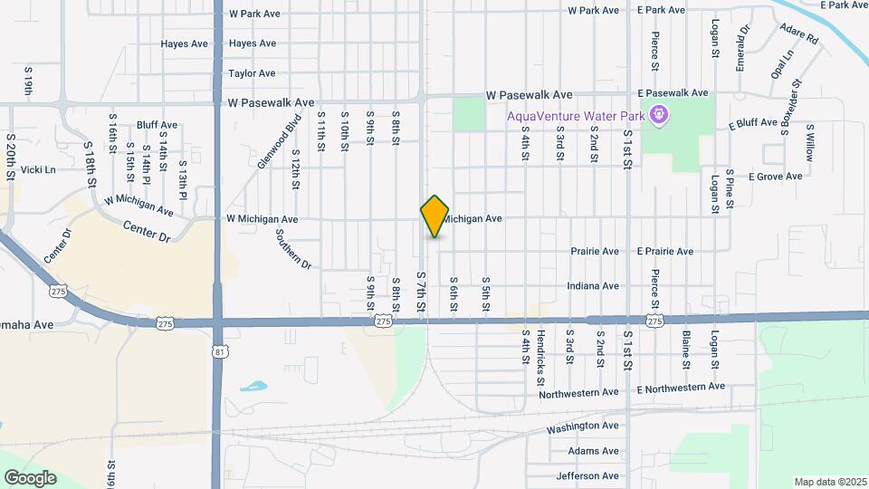 606 Prairie Ave Mapa y Detalles de la Ubicación