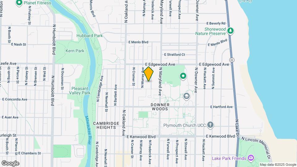 3421 N Frederick Ave, Unit B Map and Location Details
