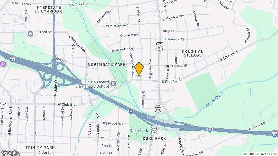 102 W Club Blvd Map and Location Details