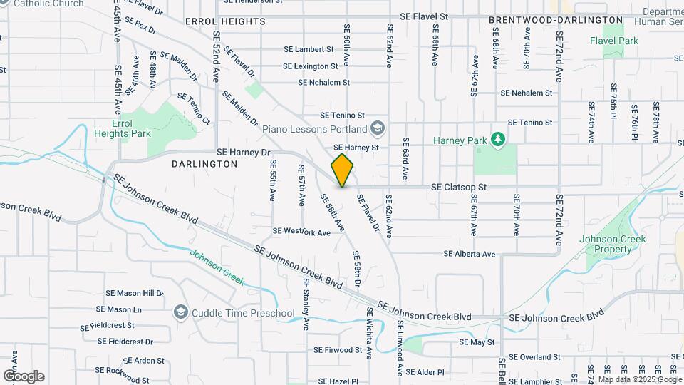 5872 SE Harney Dr Map and Location Details