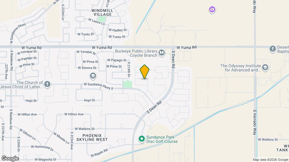 21827 W Cocopah St Map and Location Details